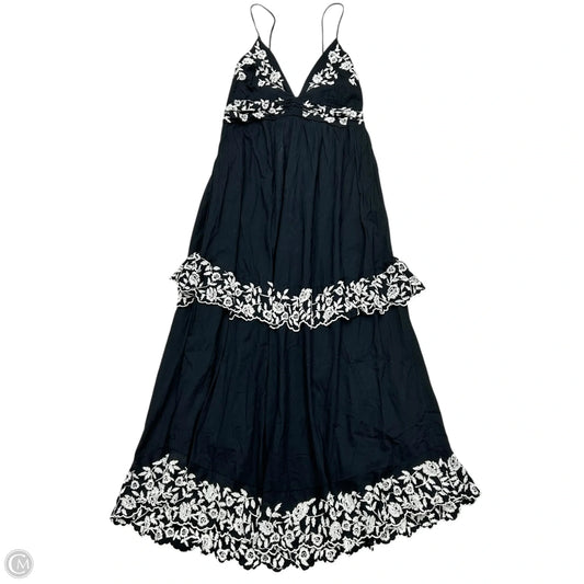 Dress Casual Maxi By Abercrombie And Fitch In Black & White, Size: Lt