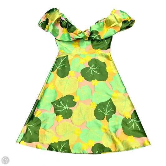 Dress Designer By Kate Spade In Green & Orange, Size: L