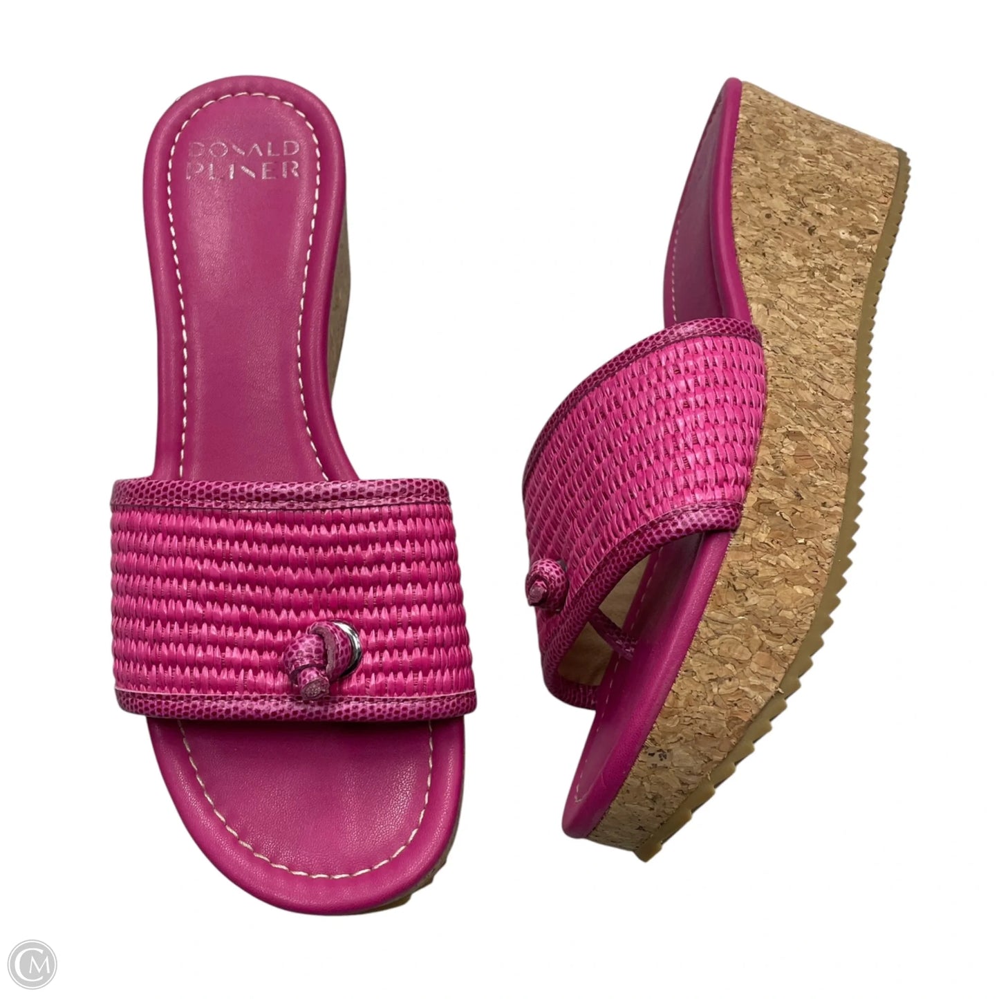 Sandals Heels Wedge By Donald Pliner In Pink, Size: 8.5