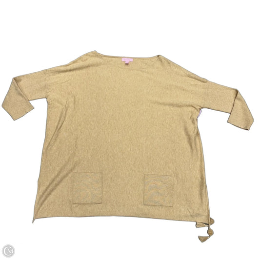 Top Long Sleeve Designer By Lilly Pulitzer In Taupe, Size: M
