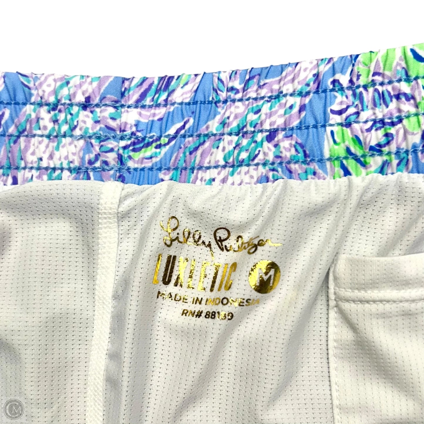 Shorts Designer By Lilly Pulitzer In Purple & White, Size: M