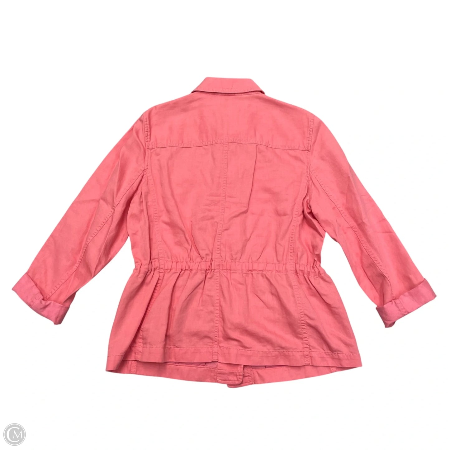 Jacket Denim By Talbots In Pink, Size: M