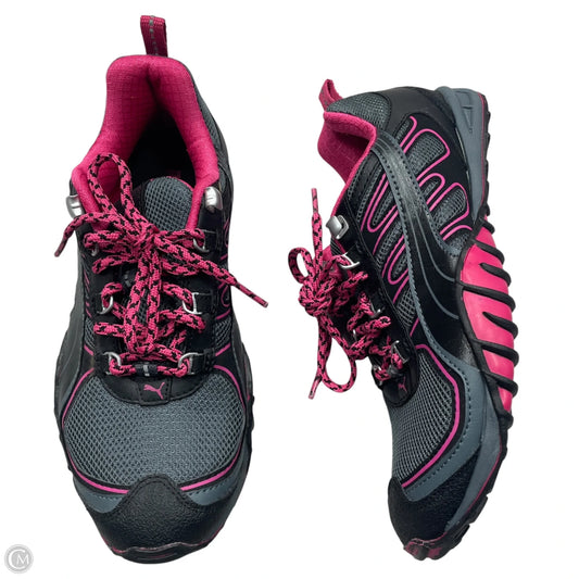 Shoes Athletic By Puma In Black & Pink, Size: 8.5