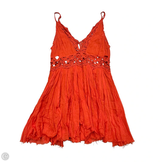 Dress Casual Short By Free People In Orange, Size: Xs
