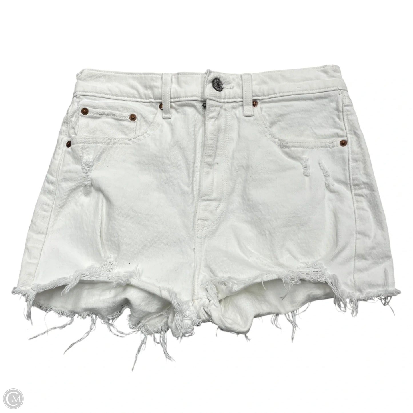 Shorts By Abercrombie And Fitch In White Denim, Size: 2