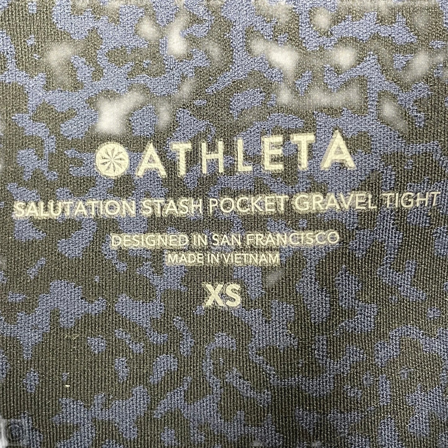 Athletic Leggings By Athleta In Black & Blue, Size: Xs
