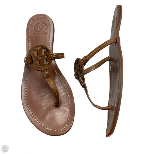 Sandals Designer By Tory Burch In Brown, Size: 7.5