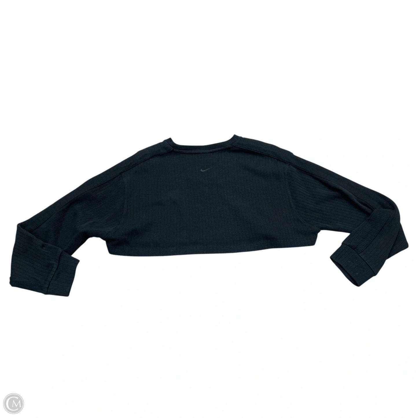 Athletic Top Long Sleeve Crewneck By Nike Apparel In Black, Size: M