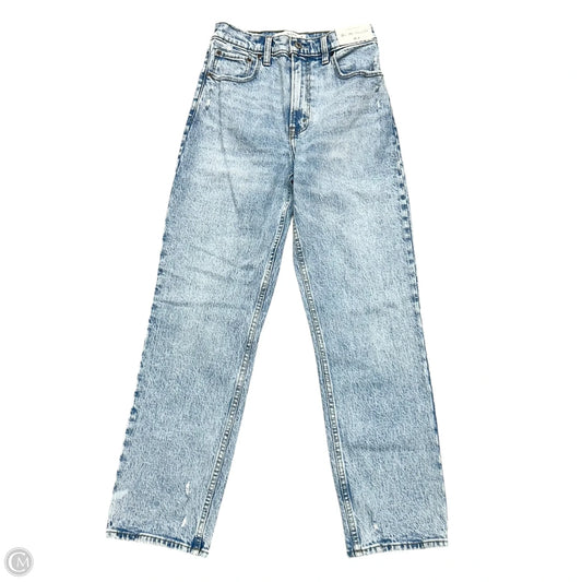 Jeans Straight By Abercrombie And Fitch In Blue Denim, Size: 2s