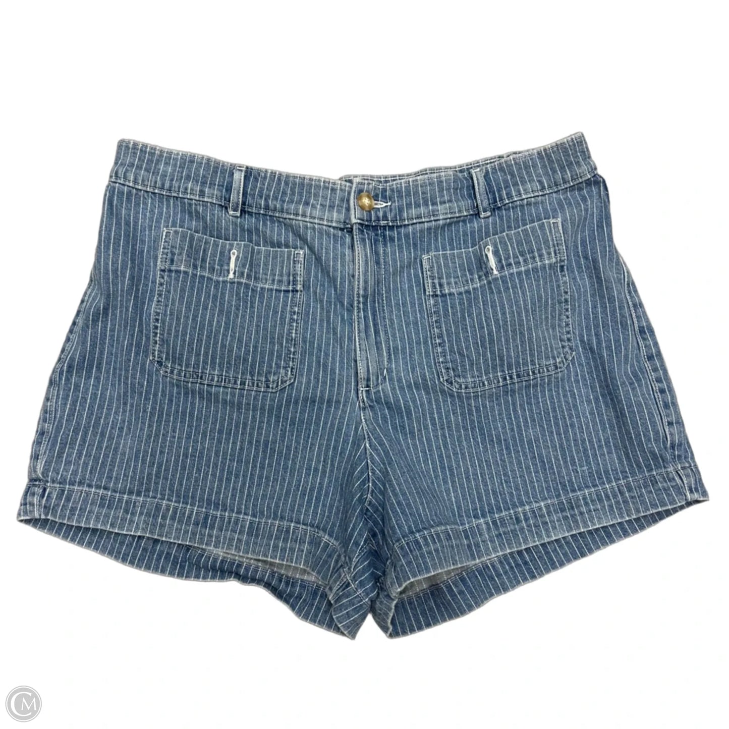 Shorts By Loft In Blue Denim, Size: 18