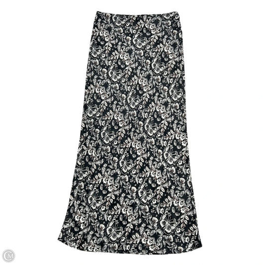 Skirt Maxi By Anthropologie In Black & Cream, Size: M