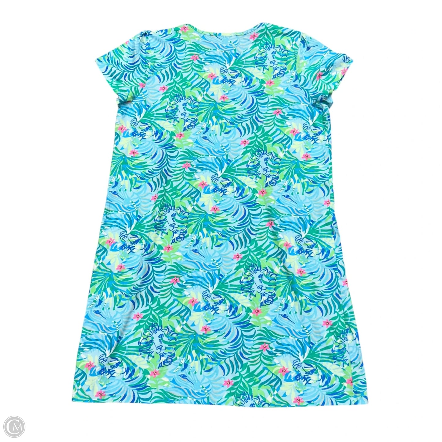 Dress Designer By Lilly Pulitzer In Blue & Green, Size: Xl