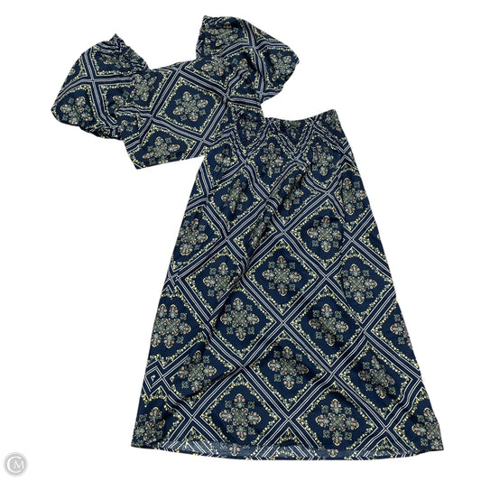 Dress Casual Midi By Lucky Brand In Black & White, Size: L