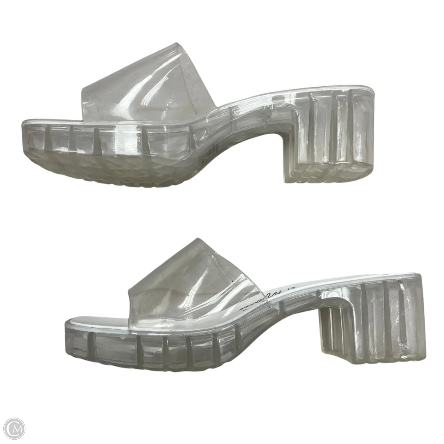 Sandals Heels Block By Matisse In Clear, Size: 7