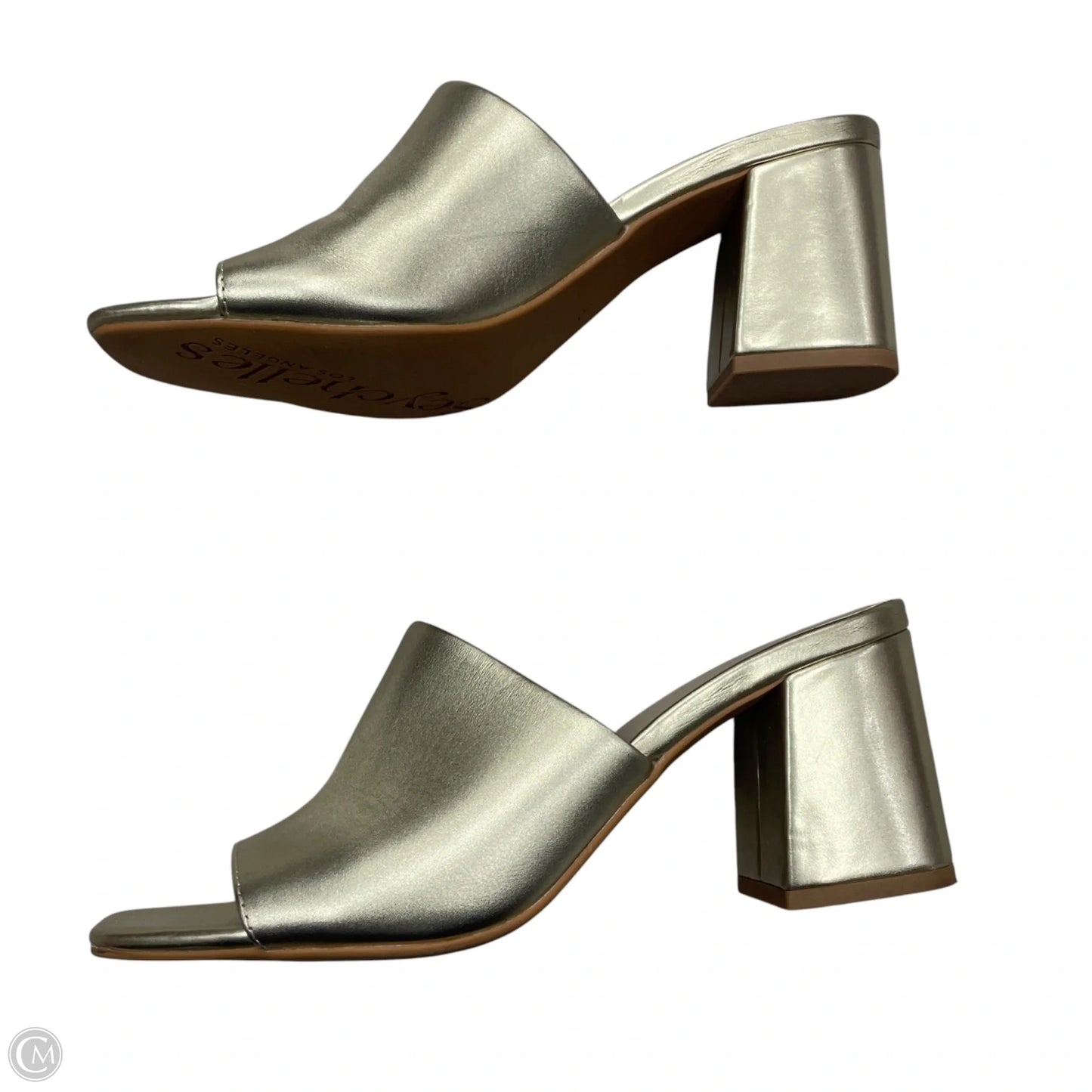 Sandals Heels Block By Seychelles In Gold, Size: 7.5
