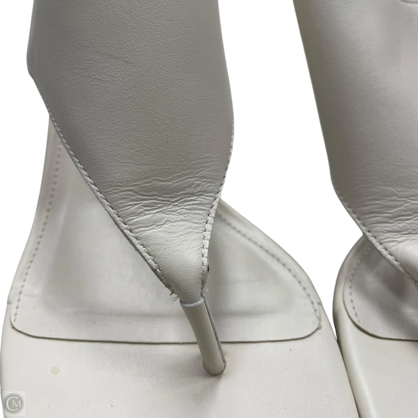 Sandals Heels Wedge By Anthropologie In Cream, Size: 8.5