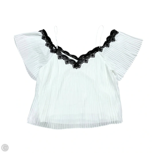 Top Short Sleeve Designer By Alice + Olivia In Black & White, Size: L