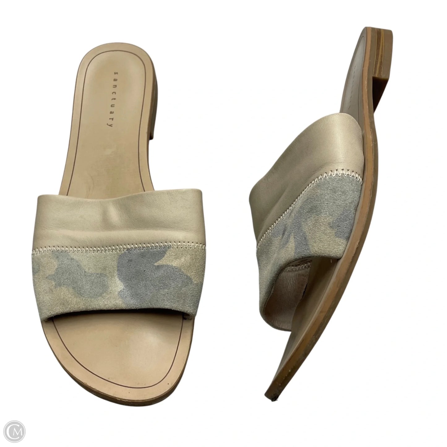 Sandals Flats By Sanctuary In Camouflage Print, Size: 7.5