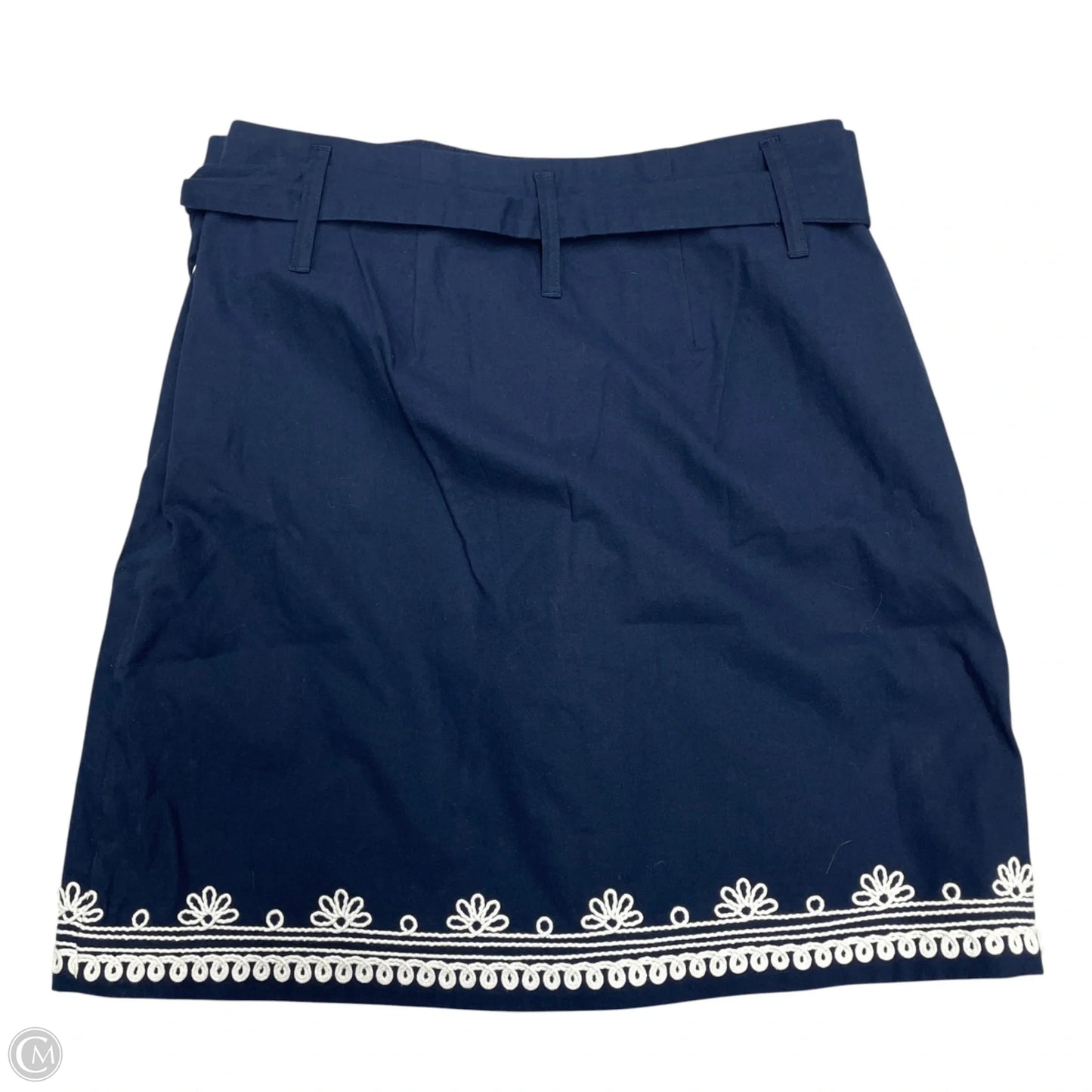 Skirt Mini & Short By Loft In Blue & White, Size: 2p