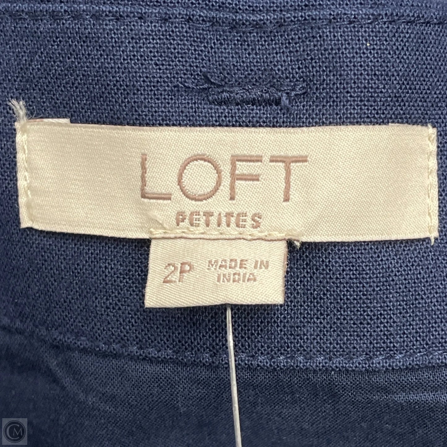 Skirt Mini & Short By Loft In Blue & White, Size: 2p