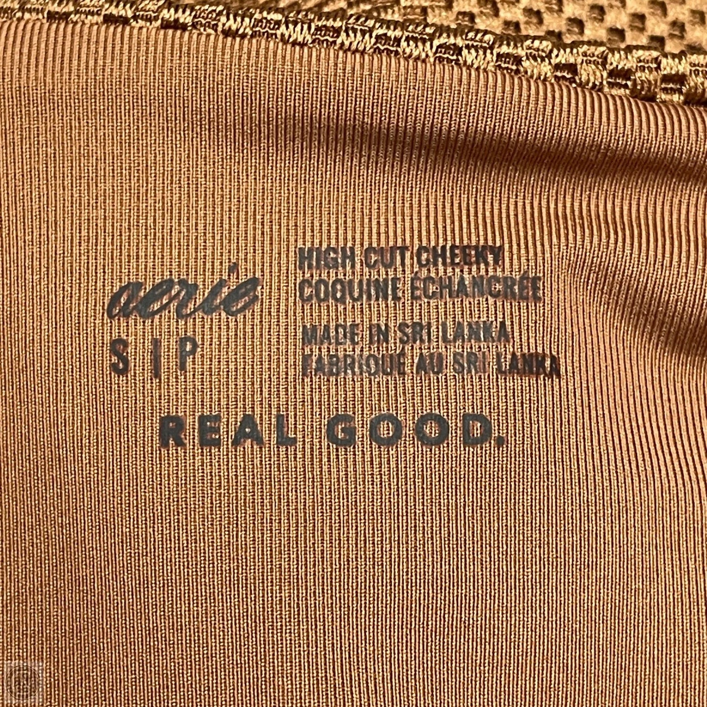 Swimsuit Top By Aerie In Brown, Size: Xs