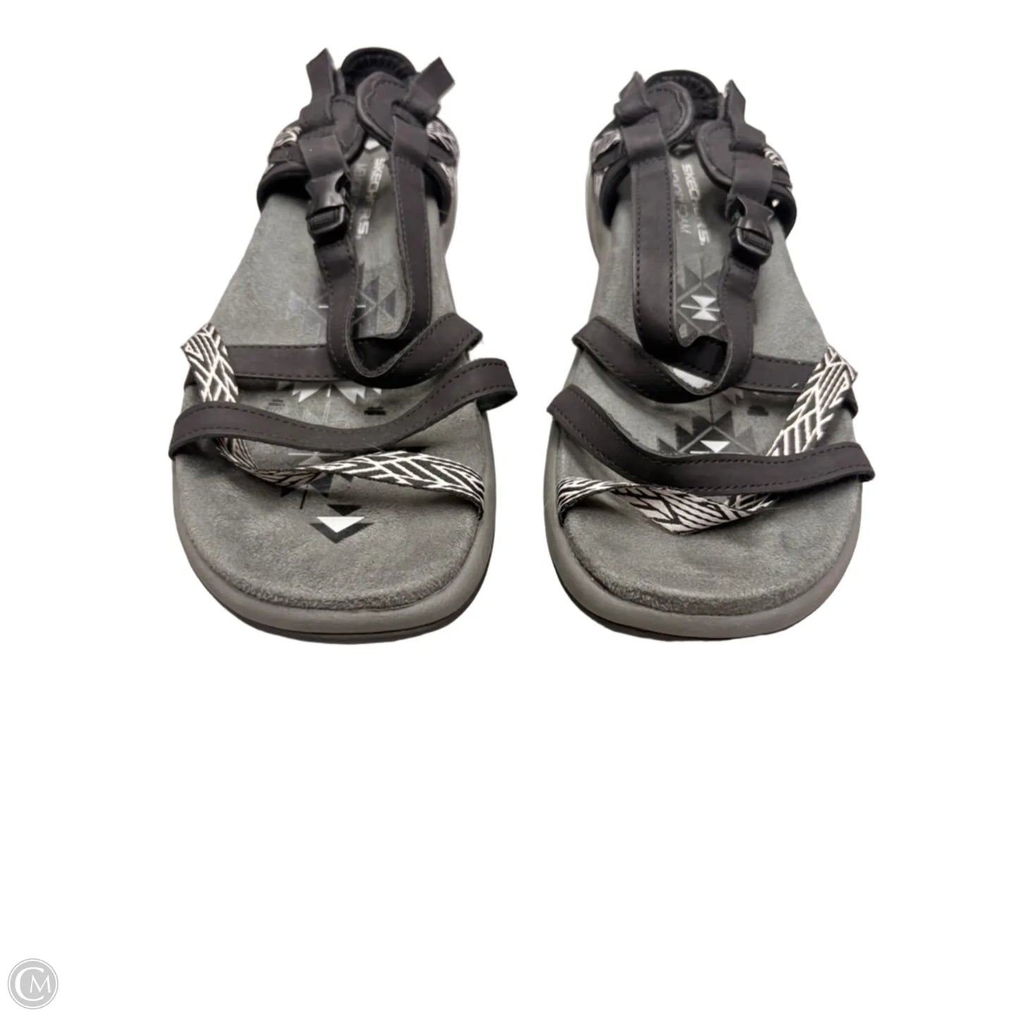 Sandals Sport By Skechers In Black & Grey, Size: 8