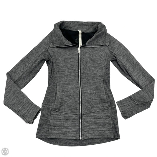 Athletic Jacket By Lululemon In Grey, Size: S