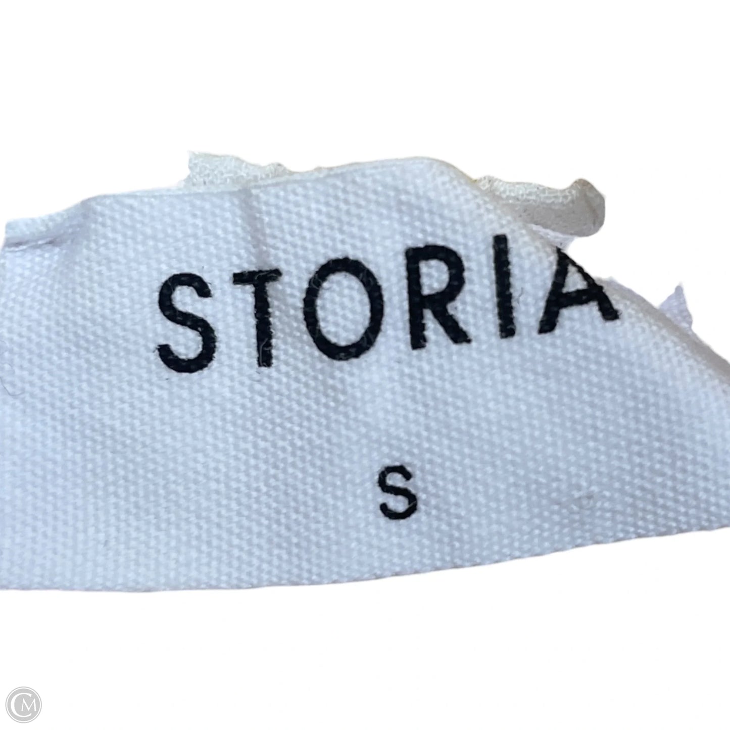 Dress Casual Short By Storia In White & Yellow, Size: S