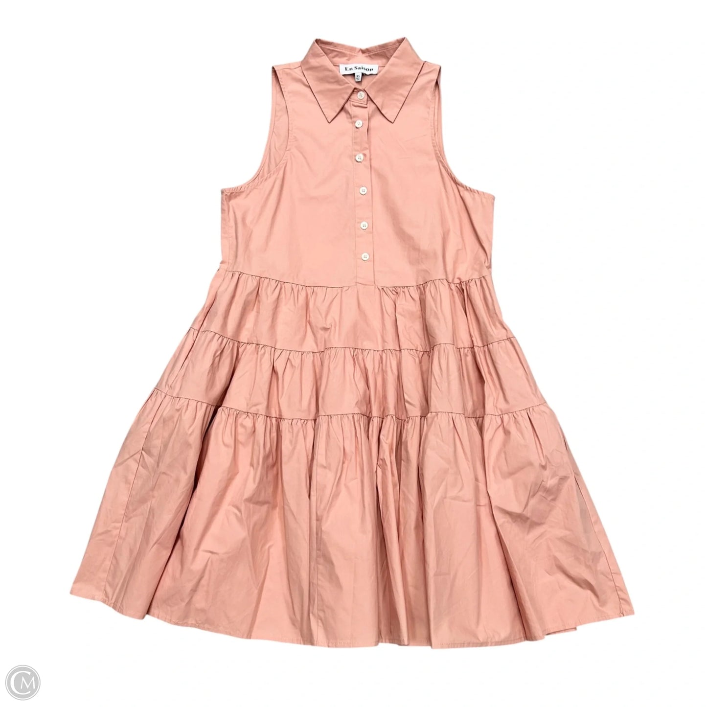 Dress Casual Midi By En Saison In Peach, Size: Xs