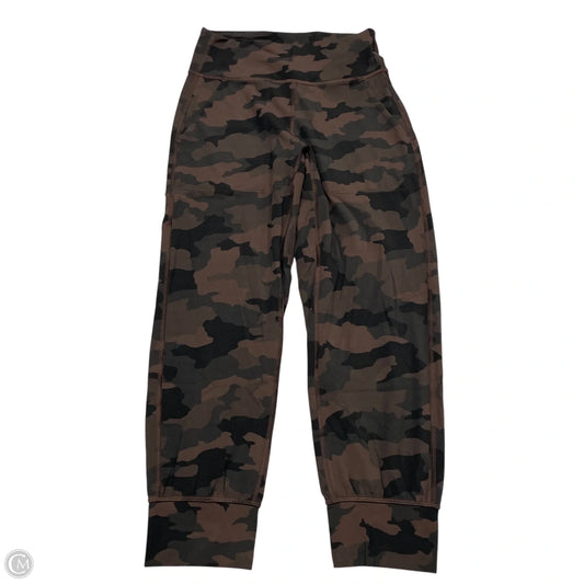 Athletic Pants By Lululemon In Black & Brown, Size: S