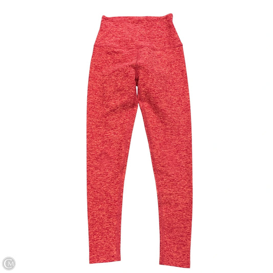 Athletic Leggings By Beyond Yoga In Pink & Red, Size: L