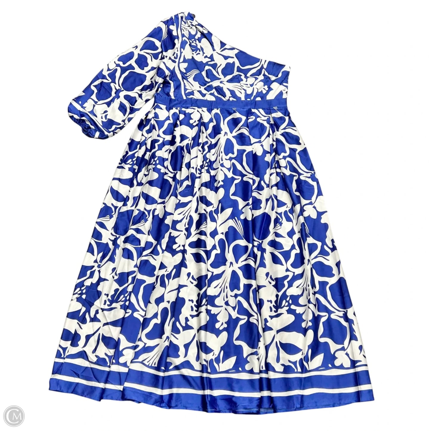 Dress Casual Maxi By Fashion Nova In Blue & White, Size: 3x