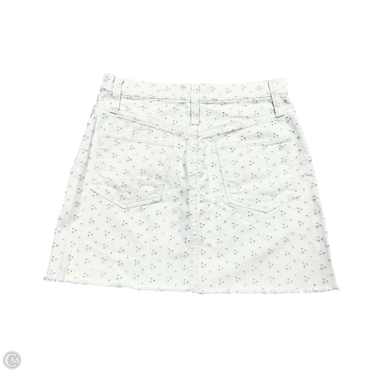 Skirt Mini & Short By Madewell In Cream Denim, Size: 4