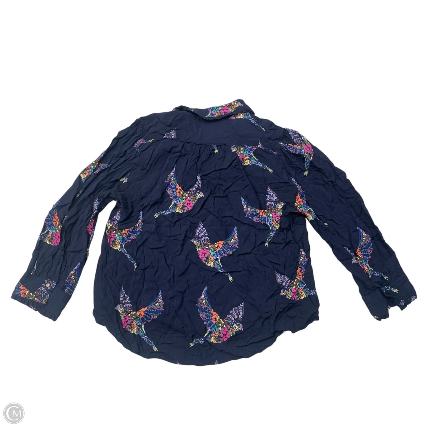 Top Long Sleeve By Maeve In Navy, Size: Xs