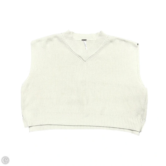 Sweater Sleeveless By Free People In Cream, Size: M