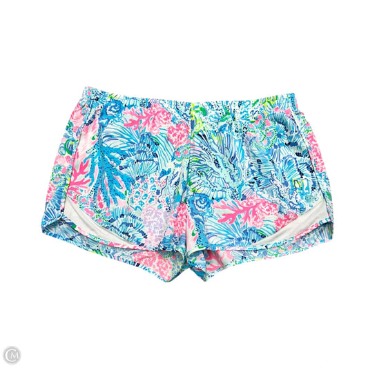 Shorts Designer By Lilly Pulitzer In Blue & Pink, Size: Xl