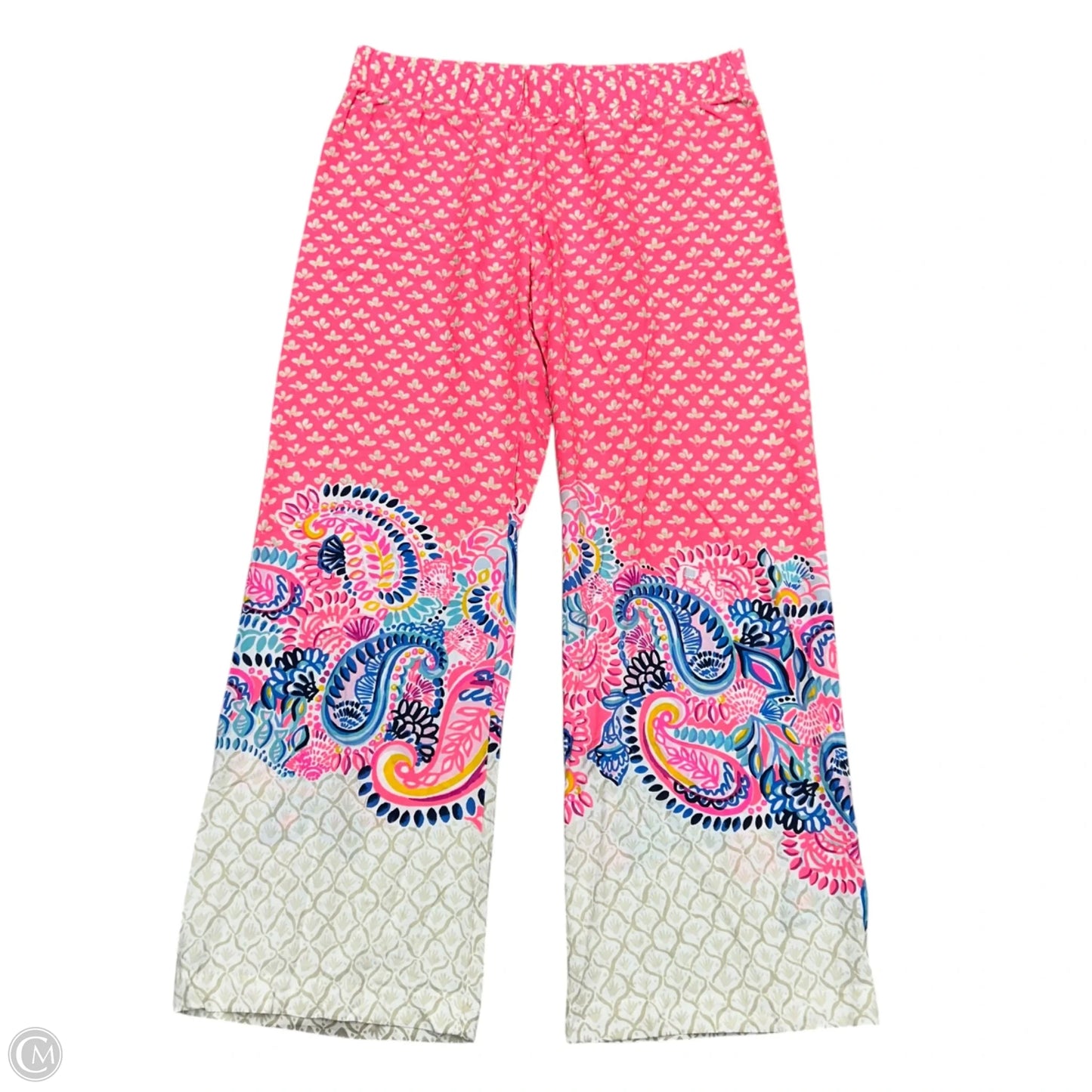 Pants Designer By Lilly Pulitzer In Pink & Tan, Size: Xl