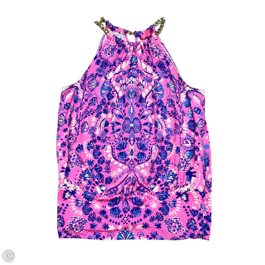 Top Sleeveless Designer By Lilly Pulitzer In Pink, Size: L
