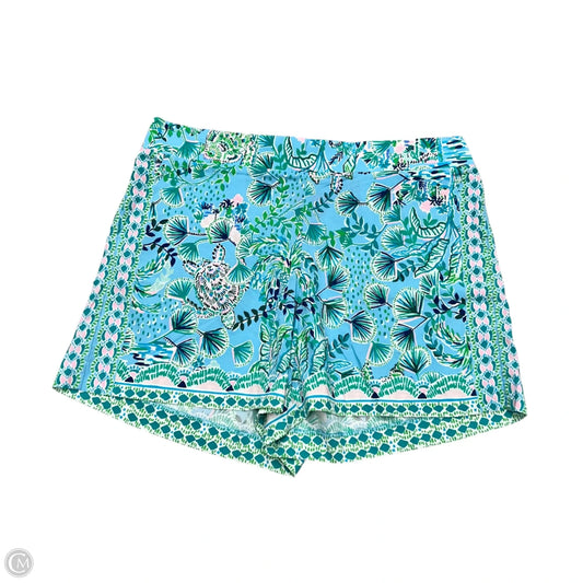 Shorts Designer By Lilly Pulitzer In Blue & Green, Size: Xl