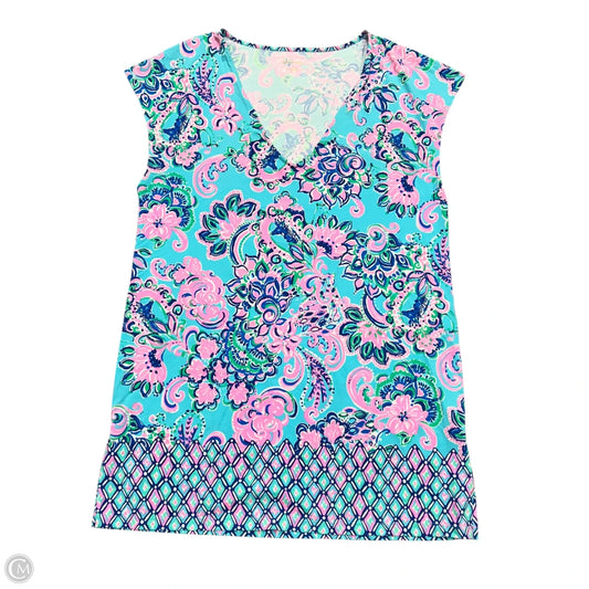 Dress Designer By Lilly Pulitzer In Blue & Pink, Size: L