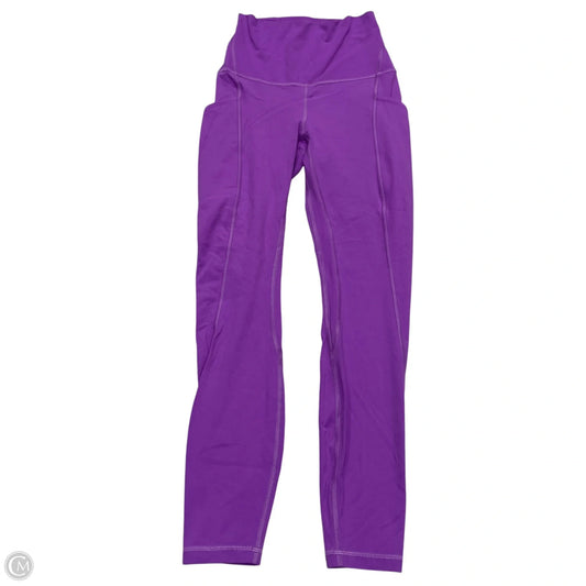 Athletic Leggings By Lululemon In Purple, Size: Xs