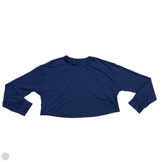 Athletic Top Long Sleeve Crewneck By Lululemon In Navy, Size: Xs