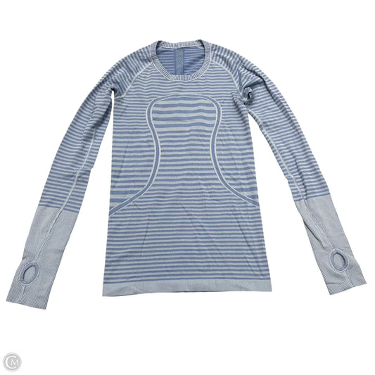 Athletic Top Long Sleeve Crewneck By Lululemon In Blue, Size: S