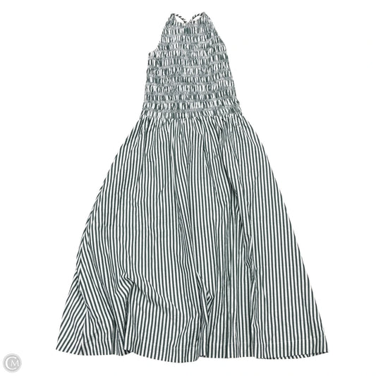 Dress Casual Maxi By Loft In Green & White, Size: S