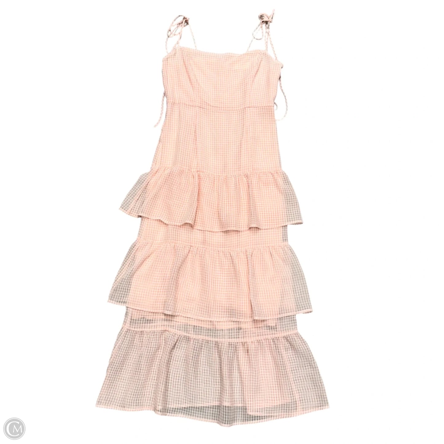 Dress Party Midi By Capulet In Pink & White, Size: Xs