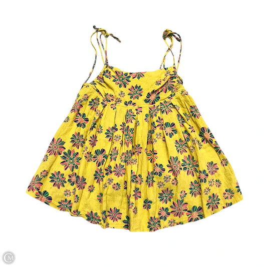 Top Sleeveless By Free People In Yellow, Size: Xs
