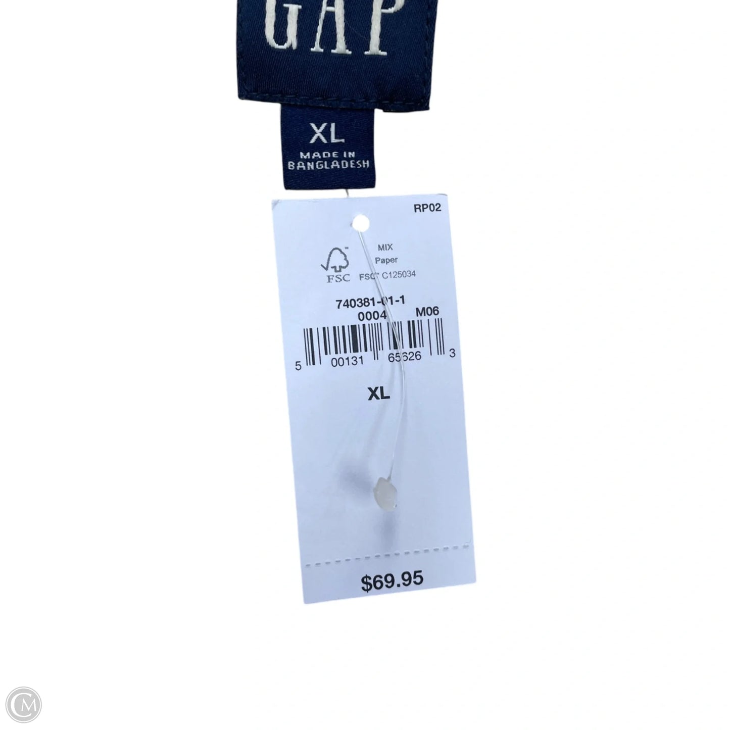 Jacket Shirt By Gap In Yellow, Size: Xl