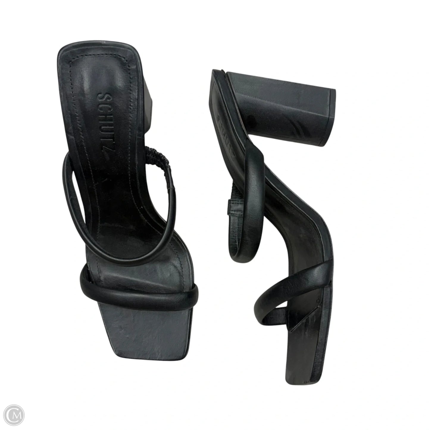 Sandals Heels Block By Schutz In Black, Size: 9.5