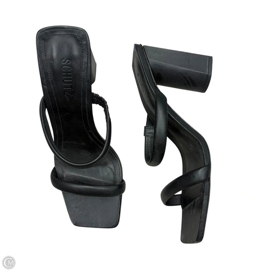 Sandals Heels Block By Schutz In Black, Size: 9.5