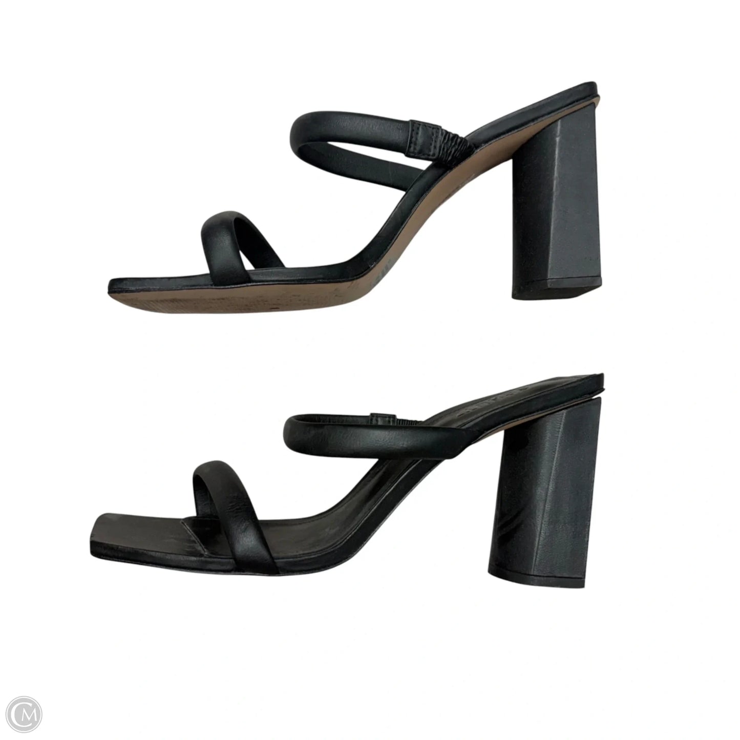 Sandals Heels Block By Schutz In Black, Size: 9.5